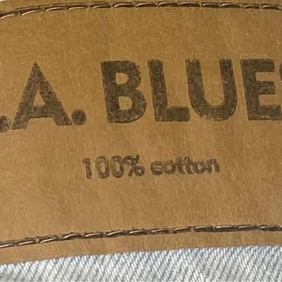 Vintage L.A. Blues Women’s Jeans 10P Light Blue Straight Leg Zip Button Pockets - Picture 6 of 10